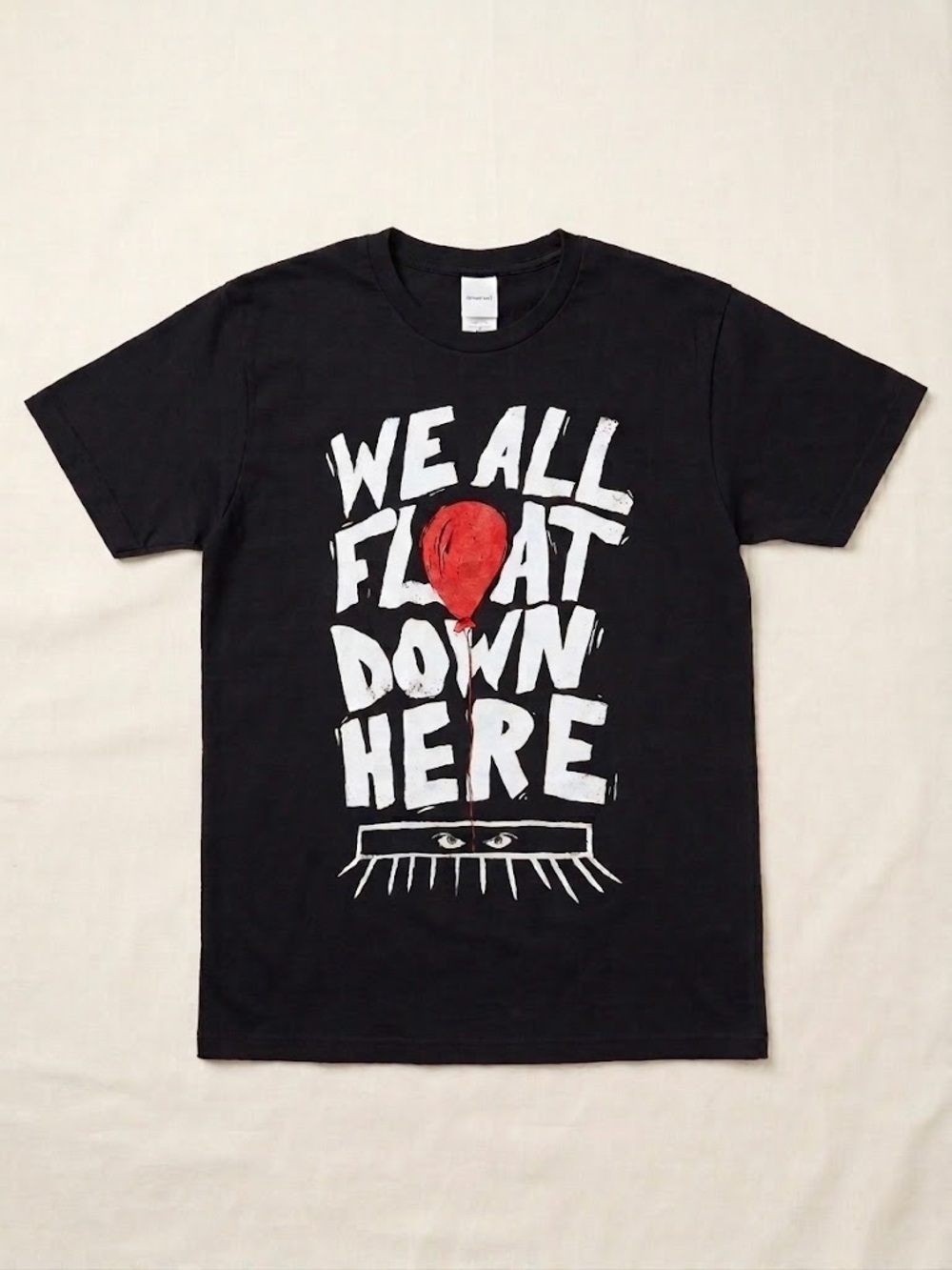 Stephen King's IT "We All Float Down Here" T-Shirt - Black size large Pennywise